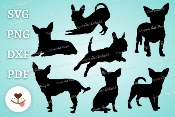 Chihuahua Svg Png Dxf Silhouette Bundle