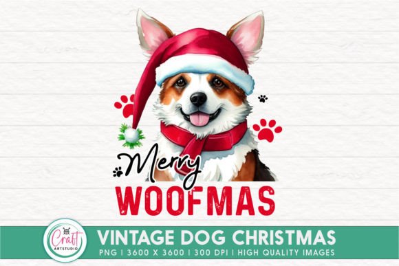 Christmas Dog Merry WoofMas Sublimation