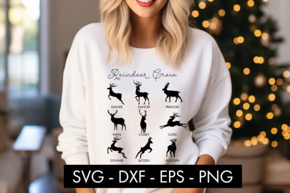 Christmas Reindeer Crew SVG Cut File