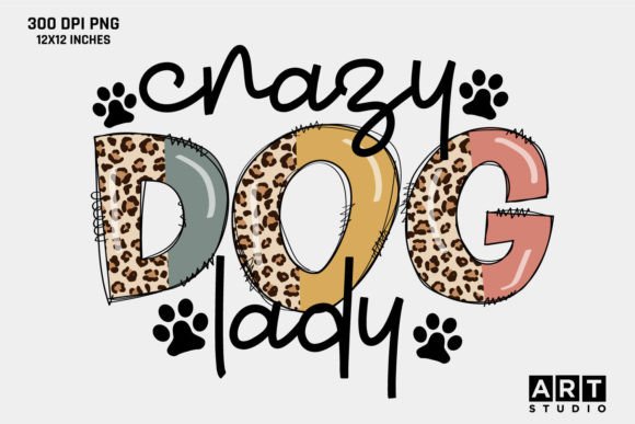 Crazy Dog Lady Embroidery Design