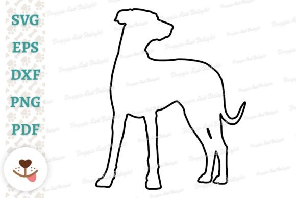 Doberman Outline Svg Png Dxf Cut File