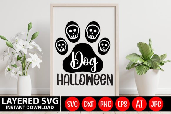 Dog Halloween Retro Design