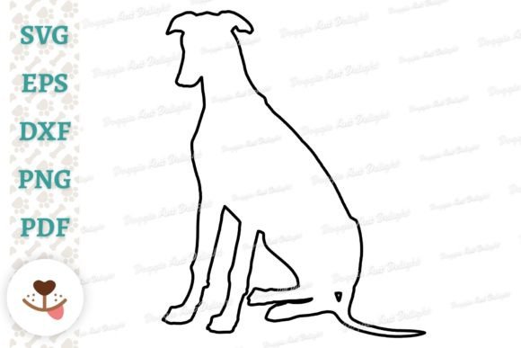 Greyhound Outline Svg Png Dxf Cut File