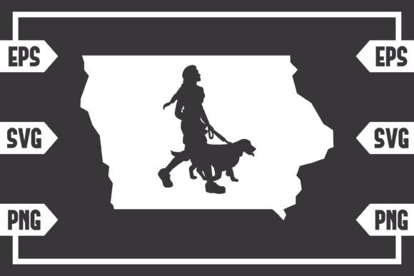 Iowa - Female with Dog