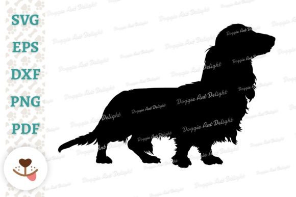 Long Hair Dachshund Silhouette Svg Png