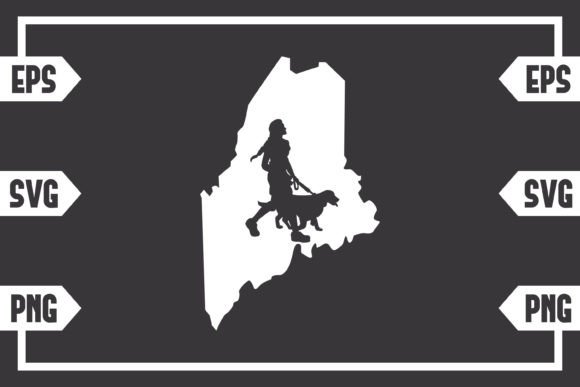 Maine - Female with Dog