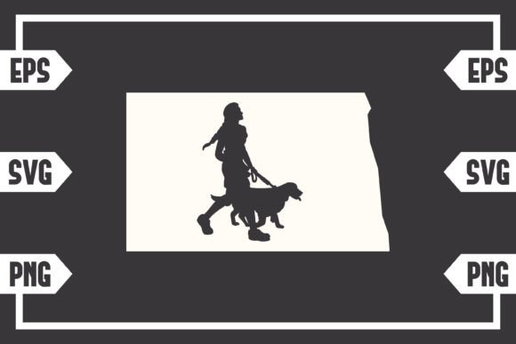 North Dakota - Female with Dog