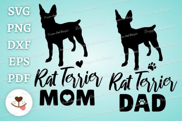 Rat Terrier Dog Mom Dad