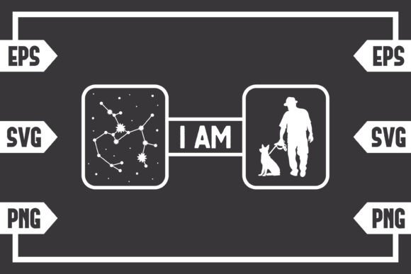 Sagittarius Star Sign and Guy with Dog