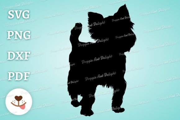 Yorkie Terrier Svg Png Silhouette Cut