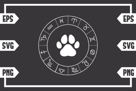 Zodiac Sign Dog Paw